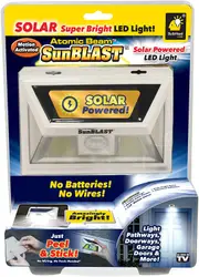 Solar Motion Sensor LED Light Motion Activated Security Sensor Outdoor