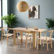 Replica Wishbone Extendable 120-160cm Dining Table Set | 5-7 Seater Premium M...