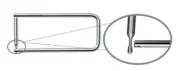 6 Instrument Stringer, 5" x 16" with Ball Tip Side Lock, Premium