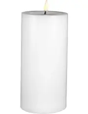[Maxwell & Williams] Let's Get Lit LED Flameless Wax Pillar Candle 10x20cm Gift Boxed in Natural