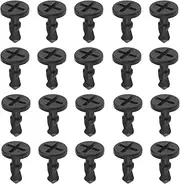 YINETTECH 20PCS Engine Compartment Cover Plate Screw Clips Compatible with Porsche Cayenne 2003-2010 15.7x24mm OE 95557271000 Engine Mounting Clip Car Accessories Black