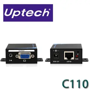 【MR3C】含稅 UPMOST 登昌恆 Uptech C110 網線型VGA影音延伸器 訊號延長器 距離可達100米