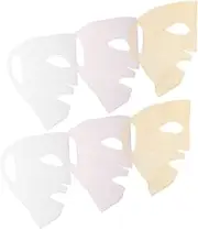 6Pcs Reusable Silicone Facial Mask Covers Mask Holders for Women Moisture Locking Design Easy to Clean Full Face Wrapping for Enhanced Skincare Benefits