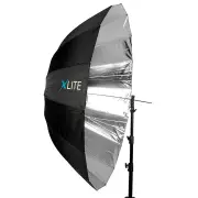 Xlite Deep Parabolic Black/Silver Umbrella 165cm