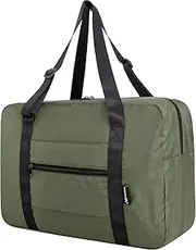 [HOLYLUCK] Foldable Travel Duffel Bag For Women & Men gym bag Luggage Great for sport, army green
