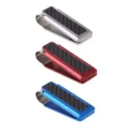 Men s Business Wallet Stainless Steel Carbon Fiber Money Clip Holder