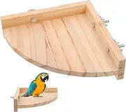Generic Bird Perch Stand for Parrots Natural Roost Platform for Canaries Cockatoos More Durable Stable Design for Essential Physical Activity Cage