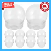 10pcs Water Globe Snow Globe with Screw Cap Empty Snow Globe Making Accessories
