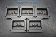 (5) PCS SQUARE SPEAKER JACK TERMINAL CUP SCREW SPEAKER SUBWOOFER BOX TCSB