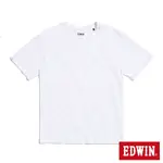 EDWIN 加大碼 第十代基本LOGO短袖T恤-男-白色