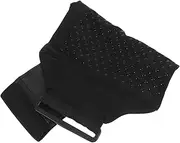 MUELODSIC Black Sports Phone Storage Bag Elastic Calf Pouch with Hook and Loop Tape for Running Exercise and Outdoor Activities Secure Cell Phone Holder