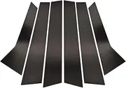 qzmty 6Pcs Car Door Window Pillar Posts Cover Trim Stickers, Fit For Porsche, Macan 2014-2022 BC Column Exterior Accessories Glossy Black side door window pillar posts cover