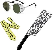 LCCLJEWEER Kento Nanami Cosplay Prop,with Kento Nanami Tie Glasses Anime Cosplay Costumes Accessories Weapon Props 3pcs
