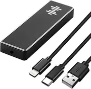 Geekria SJC01 Portable Headphone DAC/AMP with USB and Type-C Input, 3.5mm Audio Jack Output, Compatible with 384K/32Bit Hi-Res Apple Music Lossless Audio, PC, Laptop, Android Phones