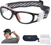Kids Sport Goggles Glasses,Protective Eyewear Goggles,Eye Safety Glasses,Replaceable to Prescription Lenses 8-16