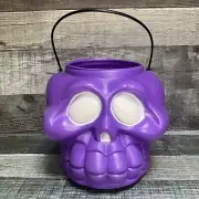 Halloween Skull Monster Candy Pail Bucket Purple General Foam Plastics