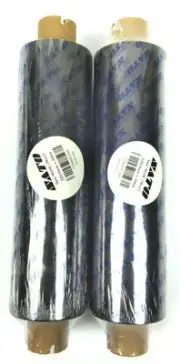 Sato Wax Ribbons 8.68" x 984' Thermal Transfer Black 12S000260 Genuine - 2 Rolls