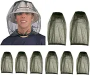 8 Packs Of Mosquito Insect Head Net, Head Net, Beekeeper Mosquito Bee Fly Mask, Protective Cover Mask