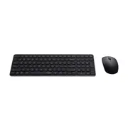 RAPOO 9320M Bluetooth 4.0, 5.0 + 2.4G Wireless Multi-mode Keyboard Mouse Combo, Aluminum Base, 2400 DPI, 10M Range, Compact Black Retail Pack