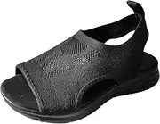 [SBGMoSJ] Orthopedic Slippers for Women Wide Womens Flats Comfortable Dressy Orthopedic Comfort Sandals Diabetic Shoes and Sandals for Swollen Feet for Women Silver Sandals Women Flat Sales Clearance