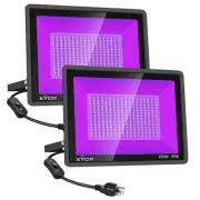 2 Pack 200W LED Black Lights Outdoor, Flood Light 200w Led Black Light 2pack