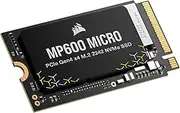 CORSAIR MP600 Micro 2TB M.2 NVMe PCIe x4 Gen4 SSD – M.2 2242 – Up to 7,000MB/sec Sequential Read – High-Density 3D TLC NAND – Compatible with Lenovo Legion Go and Thin PCIe 4.0 Laptops – Black