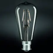 8w LED B22 ST64 Globe Warm White 2700k 9B22LEDST64DC Dimmable