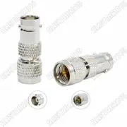 10 Pieces Mini-UHF Plug Male to BNC Jack Female Straight Coax Connector Adapter