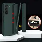For Samsung Z Fold 6/5/4/3 Removable Pen Slot Kickstand Folding Hard PC Case
