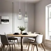 Glass Pendant Scandinavian Style in 3 Unique Shapes