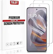 TQLGY Tempered Glass Screen Protector for Motorola Moto Edge 50 Neo 6.4-Inch, 9H Hardness, HD Clear, Anti-Scratch, Bubble-Free Installation, 2-Pack