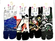 Lot 4 DAISO Japan Mens Tabi socks 25-27cm US:7-9 Kabuki Fuji F/S