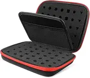 TOYANDONA Dice Carrying Case Dice Storage Bag Zipper for Toys Divided Compartments
