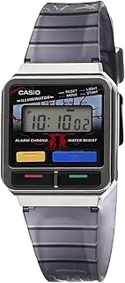 [Casio] A120WE-1A Digital Black Strap Unisex Adult Watch, Grey Dial, 40.7 × 33.5 × 9.4 mm