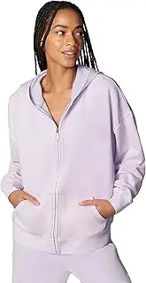 [florence by mills] Women's Cozy Crush Oversized Zip Hoodie, Washed