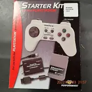 Performance Starter Kit PLAYSTATION PS1 Memory Card Control Pad Controller RF