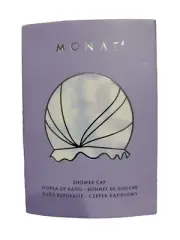 NEW Monat Purple Fabric Lined Reusable Shower Cap Never Worn Hair Care