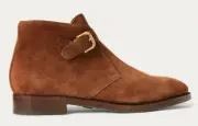 Ralph Lauren Purple Label Leather Frasco Suede Snuff Chelsea Strap Boots Boot