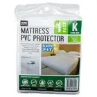 King Bed Mattress PVC Protector Cover Waterproof Fitted with Elastic 195x200cm