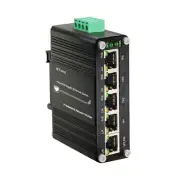Industrial 5 Ports Gigabit Solar POE Switch,RJ45 Din Rail Ethernet Switch, DC...
