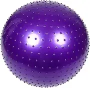 Toyvian Stability Yoga Ball Anti Burst Spiked Massage Ball Gym Exercise for Tactile Training Portable Home Use