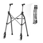 Nihhcune Stand Rollator Walker for Seniors & Elderly, Lightweight One-Hand Fo...