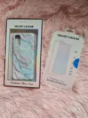 Velvet Caviar Galaxy S20 Holo Moonstone Marble Case and Screen Protector