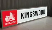 HOLDEN KINGSWOOD GMH LIGHT UP PREMIUM FLAT HANGING SIGN LIGHT LED BATHURST