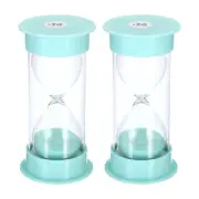 10 Min Sand Timer, 2Pcs 5.26x2.53" Sand Timers, Count Down Sand Glass, Green