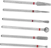 VICASKY 6pc Nail Drill Bits Set Professional Nail Care Tool Kit for Home Salon