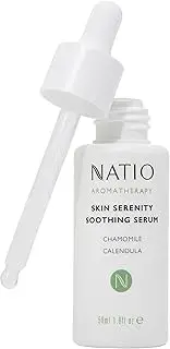 Natio Australia Aromatherapy Skin Serenity Soothing Serum 50ml - Calming & Nourishing Serum for All Skin Types - Chamomile, Calendula & Aloe Vera - Made in Australia