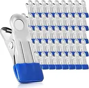 50PCS Pool Cover Clips for Above Ground Pools, Stainless Pool Cover Clamps for Securing Above Ground Pool Cover, Multifunctional Metal Wind Guard Clips Tarp Clip