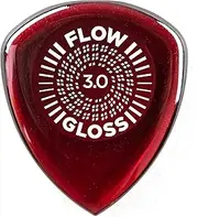 Jim Dunlop Flow Gloss 3.0mm Guitar Pick - 12 Pack (550R300), Brown