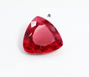 CERTIFICATE Incl.* 11.85ct Trillion Natural Unheated Red Ruby Gemstone, Burma